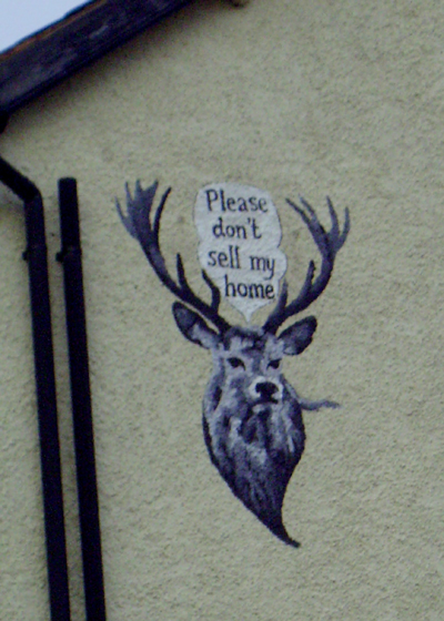 hoof mural, deer