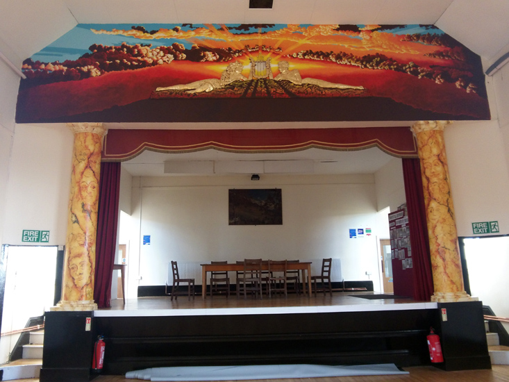 Broadwell Memorial Hall mural