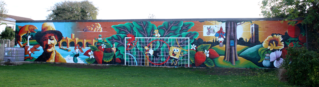 hunderton community garden association mural