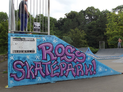 ross skatepark mural