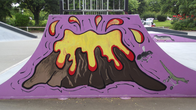 ross on wye skatepark mural